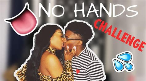 OUR FREAKY NO HANDS KISSING CHALLENGE  .